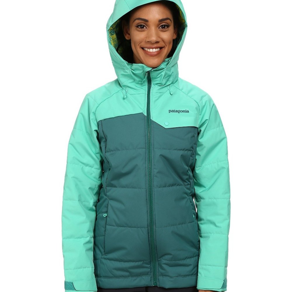Patagonia Women's Ski Jacket - Teal and Mint